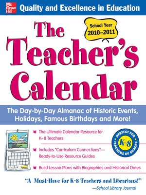 cover image of The Teacher's Calendar